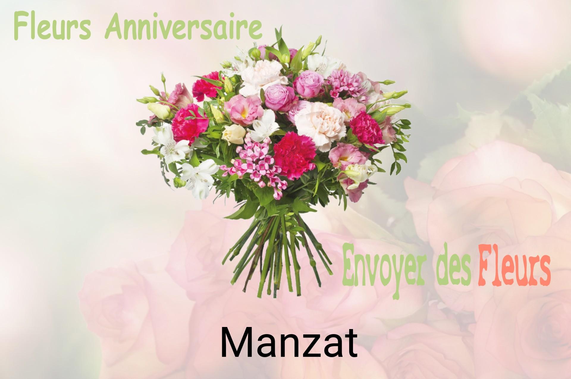 Bouquet de fleurs d’anniversaire livré à Manzat